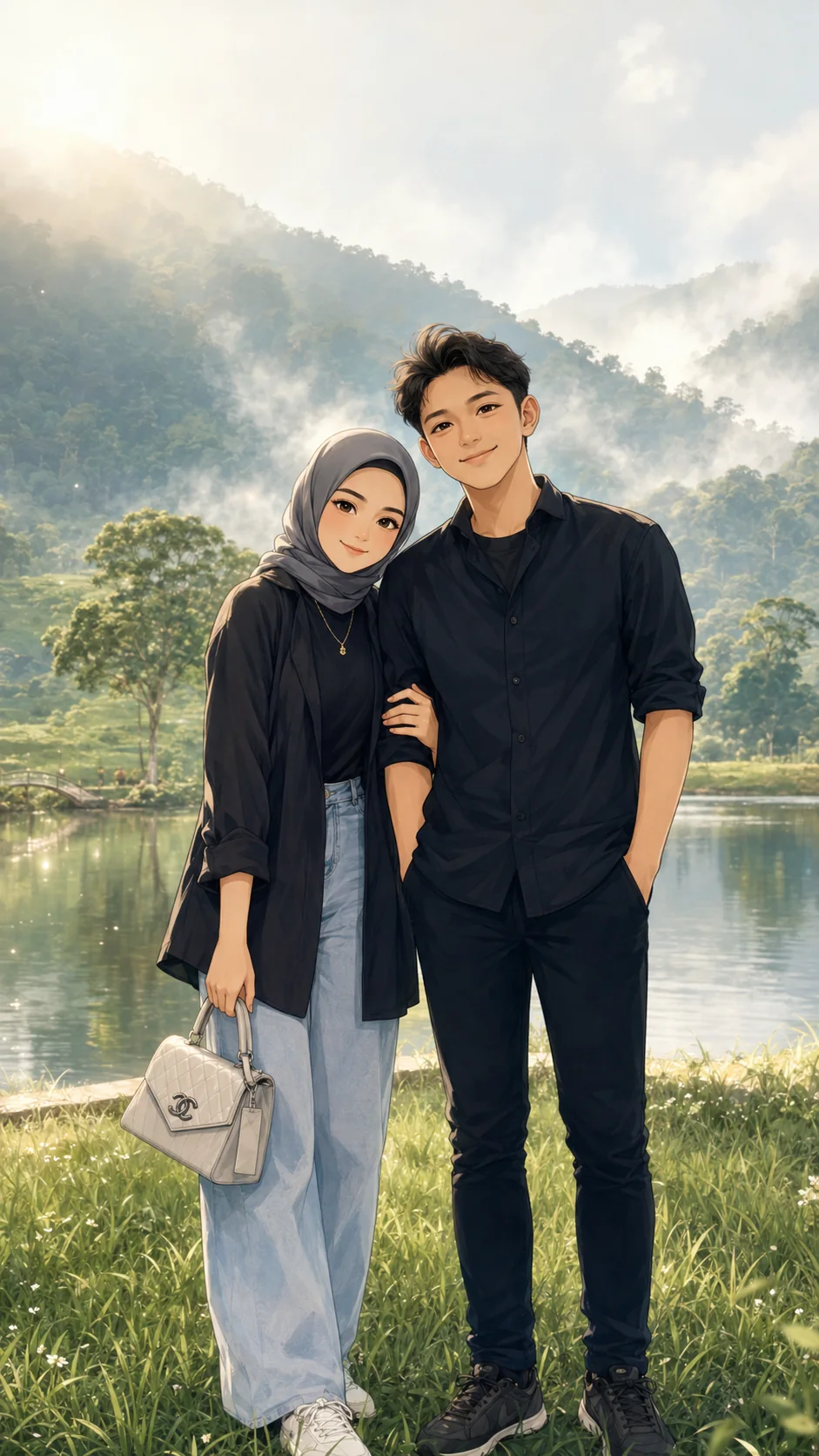 Ilustrasi anime Arif Rinaldi